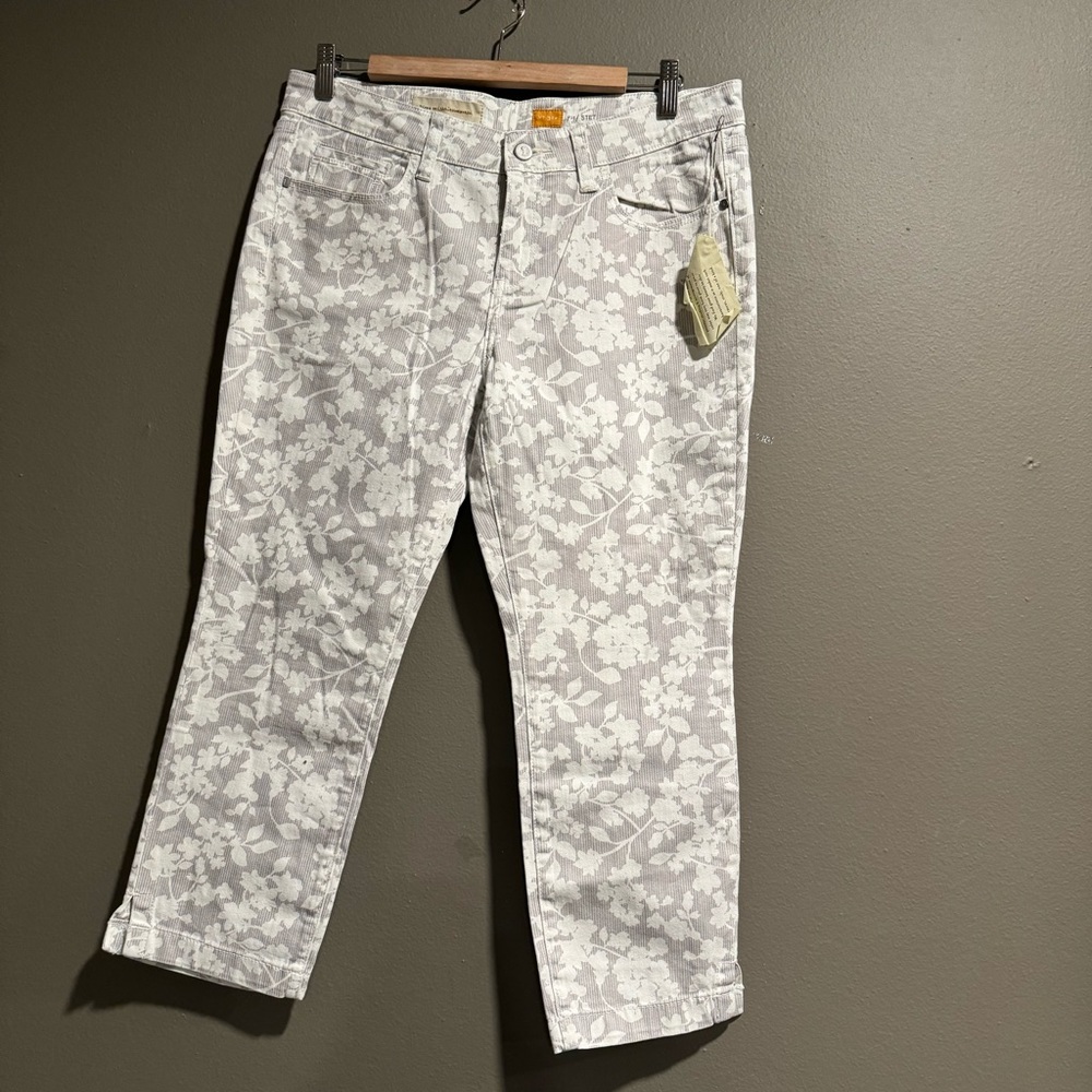 Pilcro and the Letterpress  Fit The STET  Crop Floral Print Pant Size 31 P